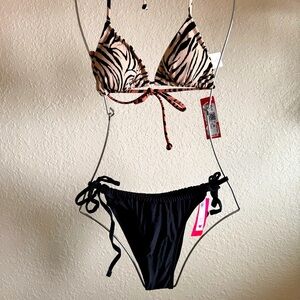 Zebra print bikini by Xhilaration SZ small